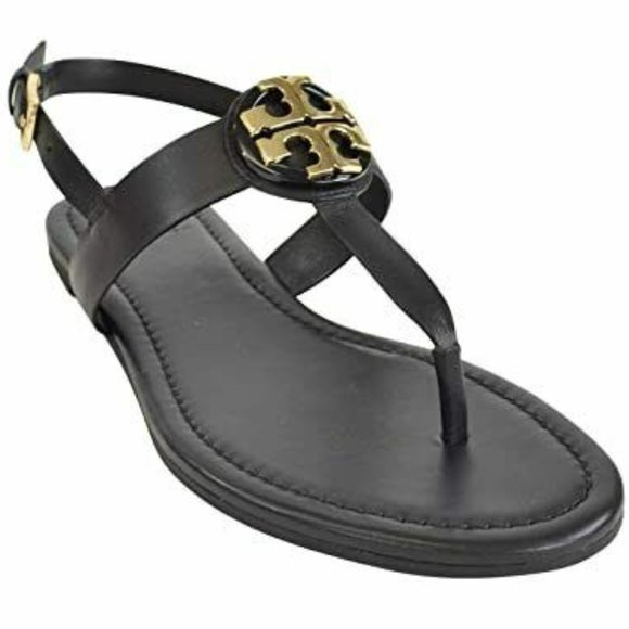 Tory Burch Shoes - Tory Burch 9.5M Bryce Leather Flat Thong Sandals
